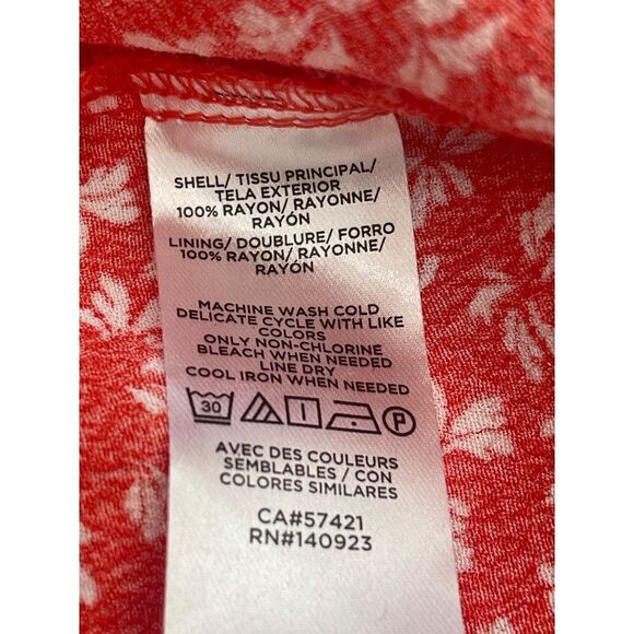 Loft Faux Wrap Floral Print Skort Romper Dress Size S - Picture 14 of 14